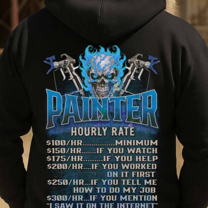 Painter Hourly Rate Apparel - Painting Funny Quote