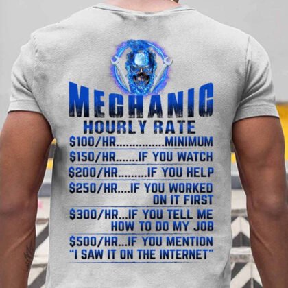 Mechanic Hourly Rate - Funny Quote